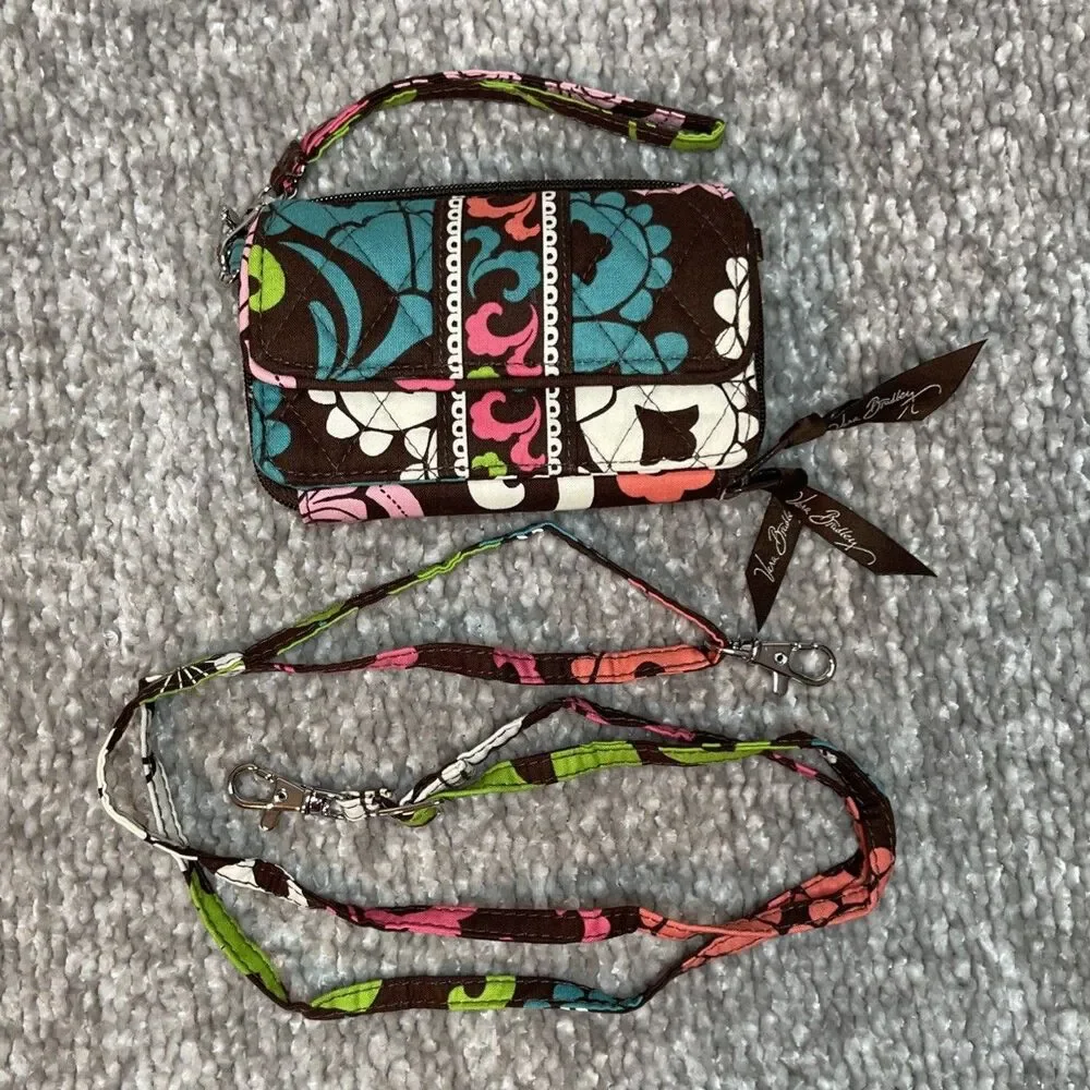 Vera Bradley LOLA All In One Crossbody Wristlet Wallet 5.5